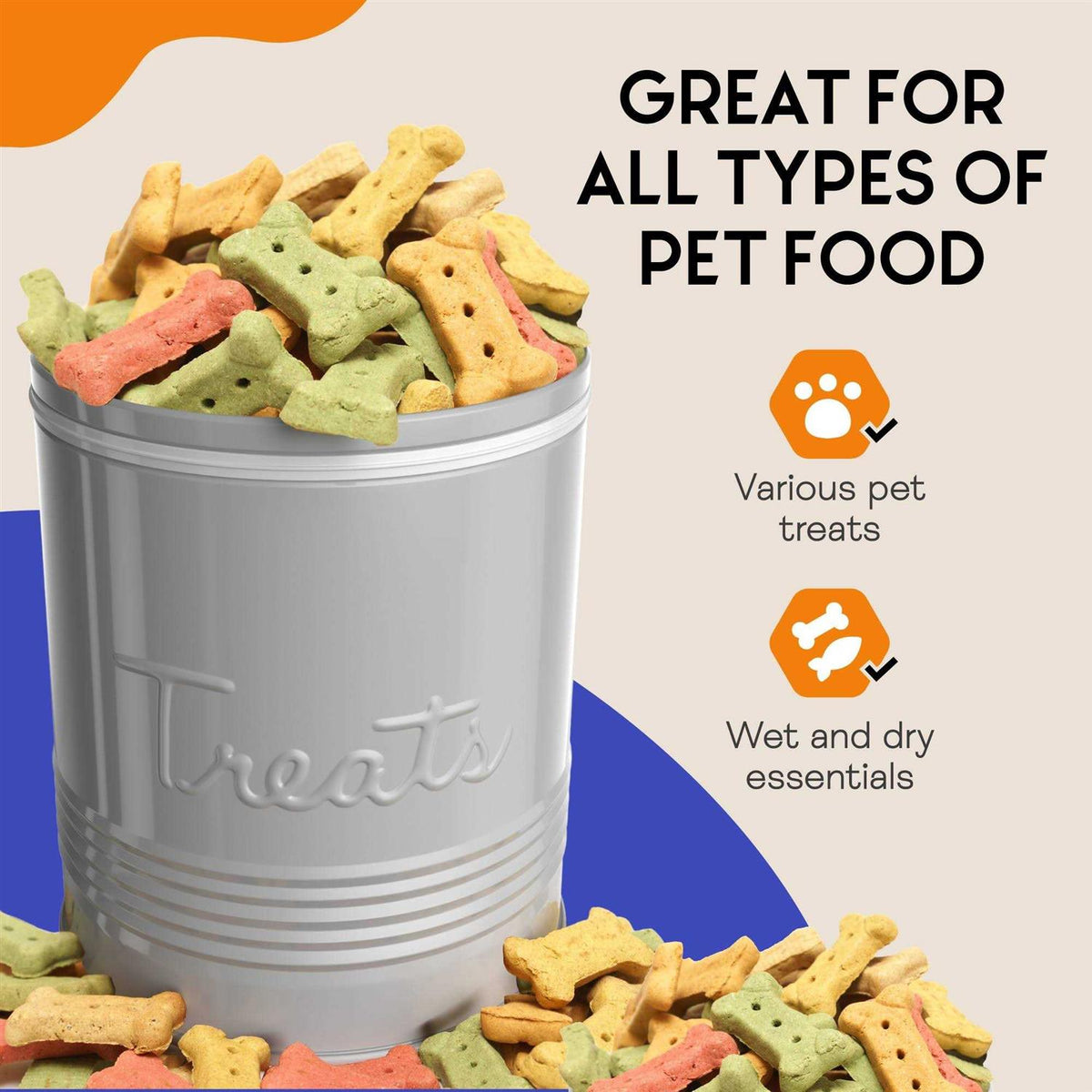 Pet Treats Storage Canister M3706