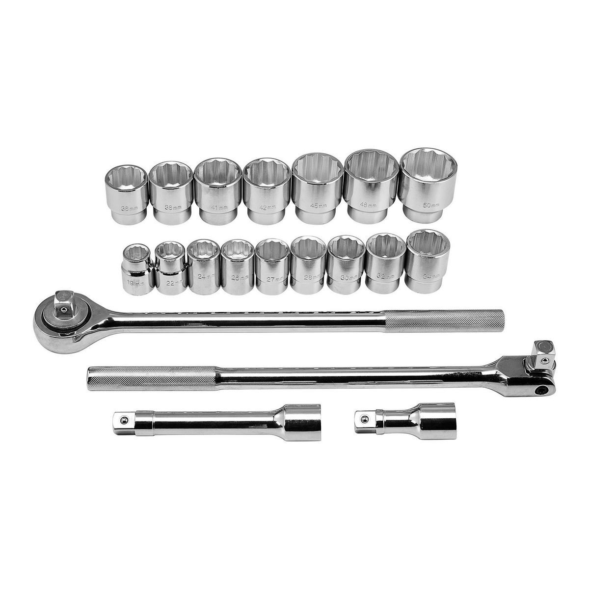 3/4 in. Drive Metric Jumbo Socket Set, 20-Piece A30637