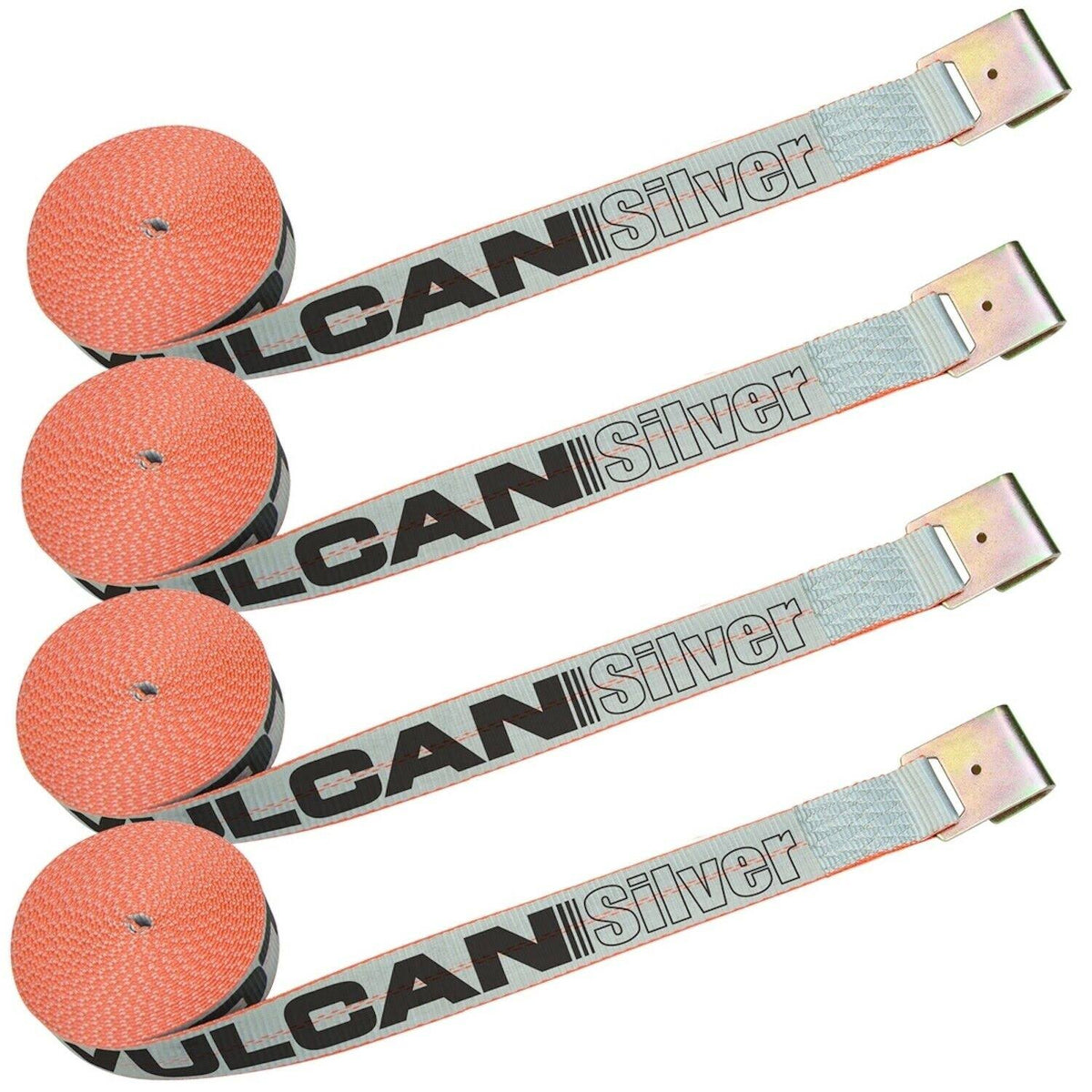 2 inch x 30 foot Winch Strap with Flat Hook, 4 Pack A943