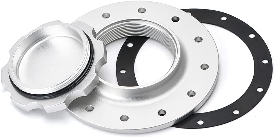 Billet Aluminum Fuel Cell Gas Cap with 12 Hole Bung and Gasket P951