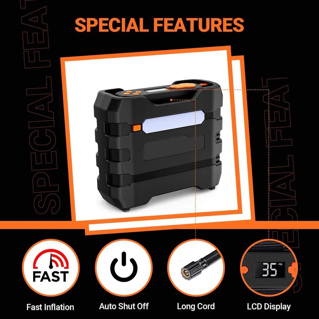 Portable 12V DC Air Compressor Tire Inflator X531