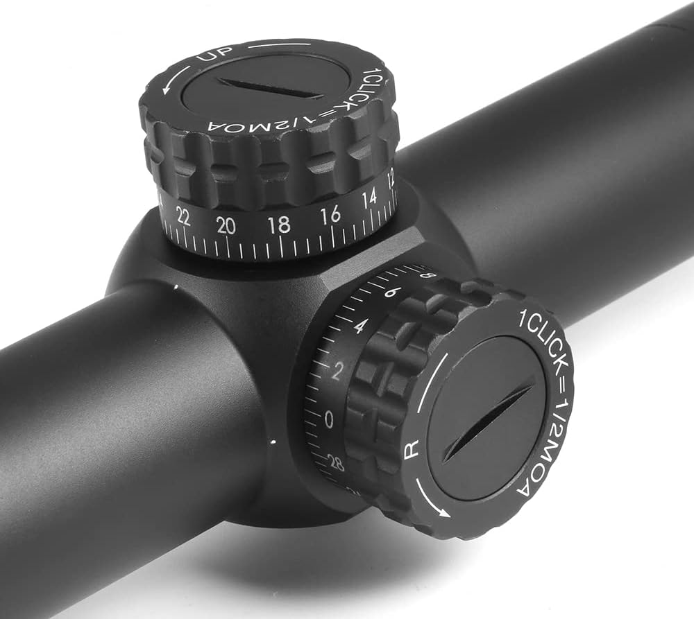 1-5x24 Rifle Scope SFP Miling Reticle with Scope Rings D4289