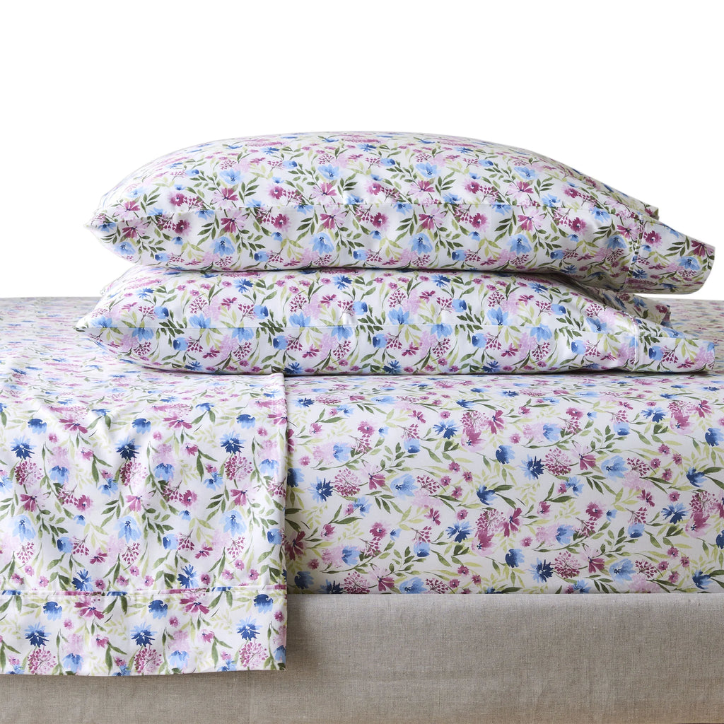 100% Cotton Sateen 300 Thread Count Queen Sheet Set D414357