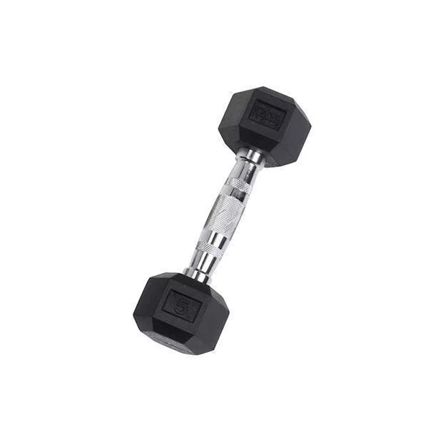 Rubber Hex Dumbbell 2.5-30 lb N94805