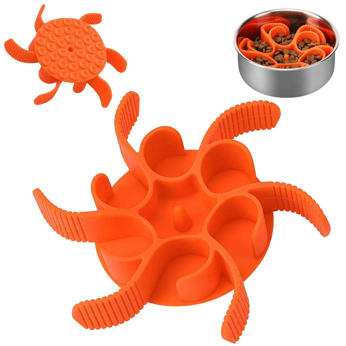 Silicone Spiral Slow Feeder Dog Bowl D476089