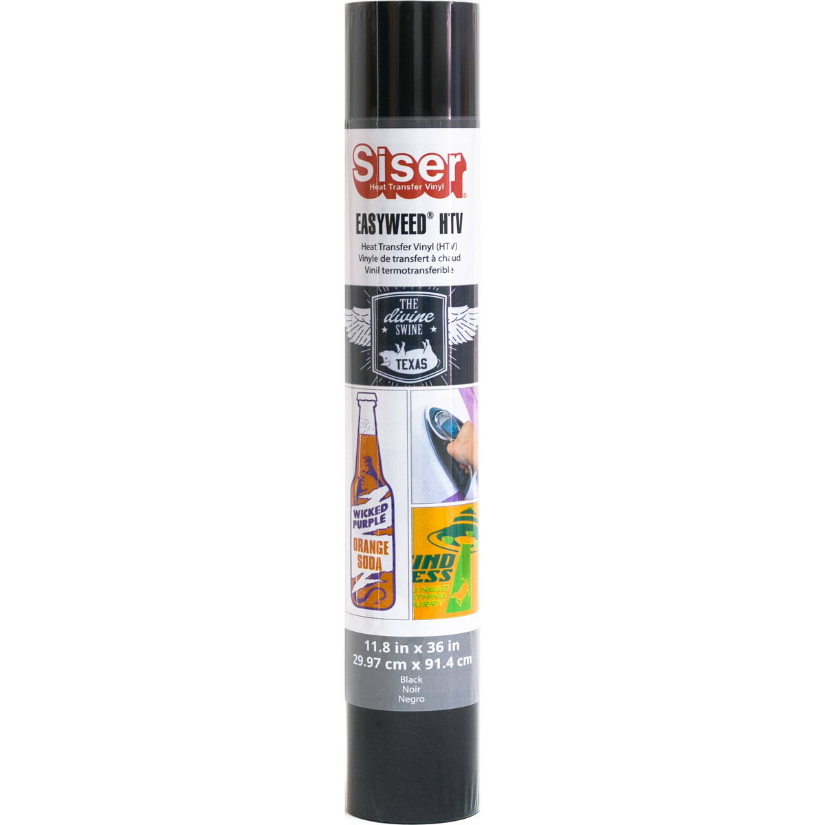 Black Heat Transfer Vinyl Roll T77207