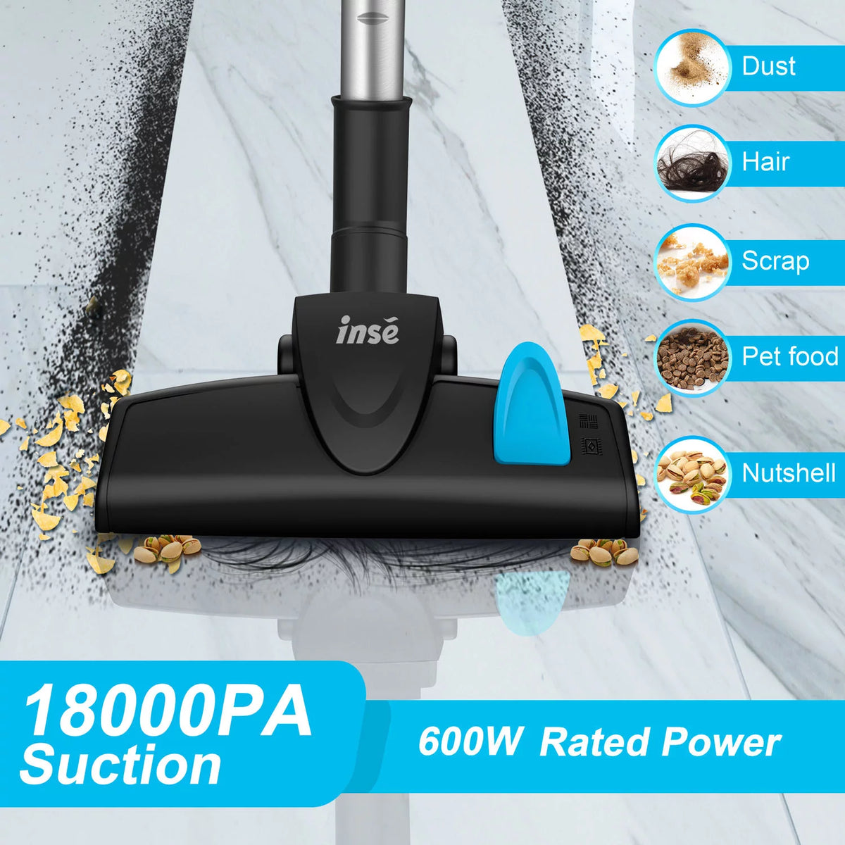 Corded 3 in 1 Stick Vacuum 18kPa 600W L320533