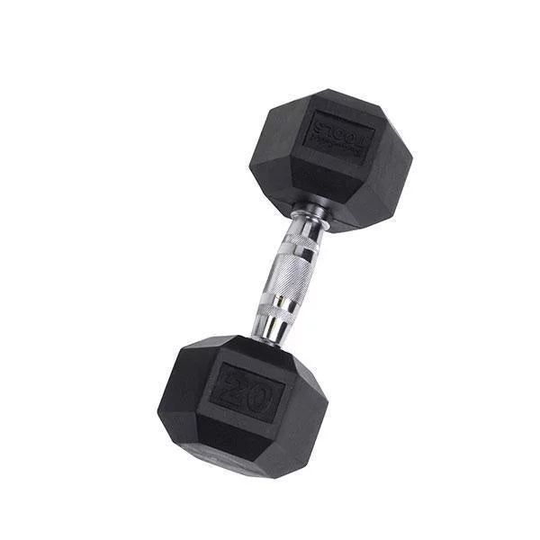 Rubber Hex Dumbbell 2.5-30 lb N94805