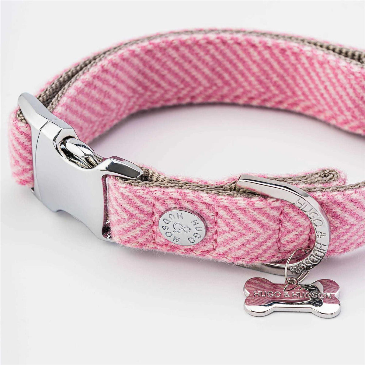 Tweed Dog Collar Quick Release Metal Safety Buckle T244