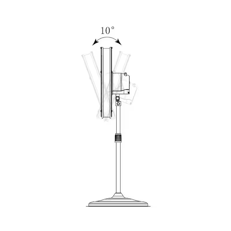 Black Oscillating Pedestal Fan G318