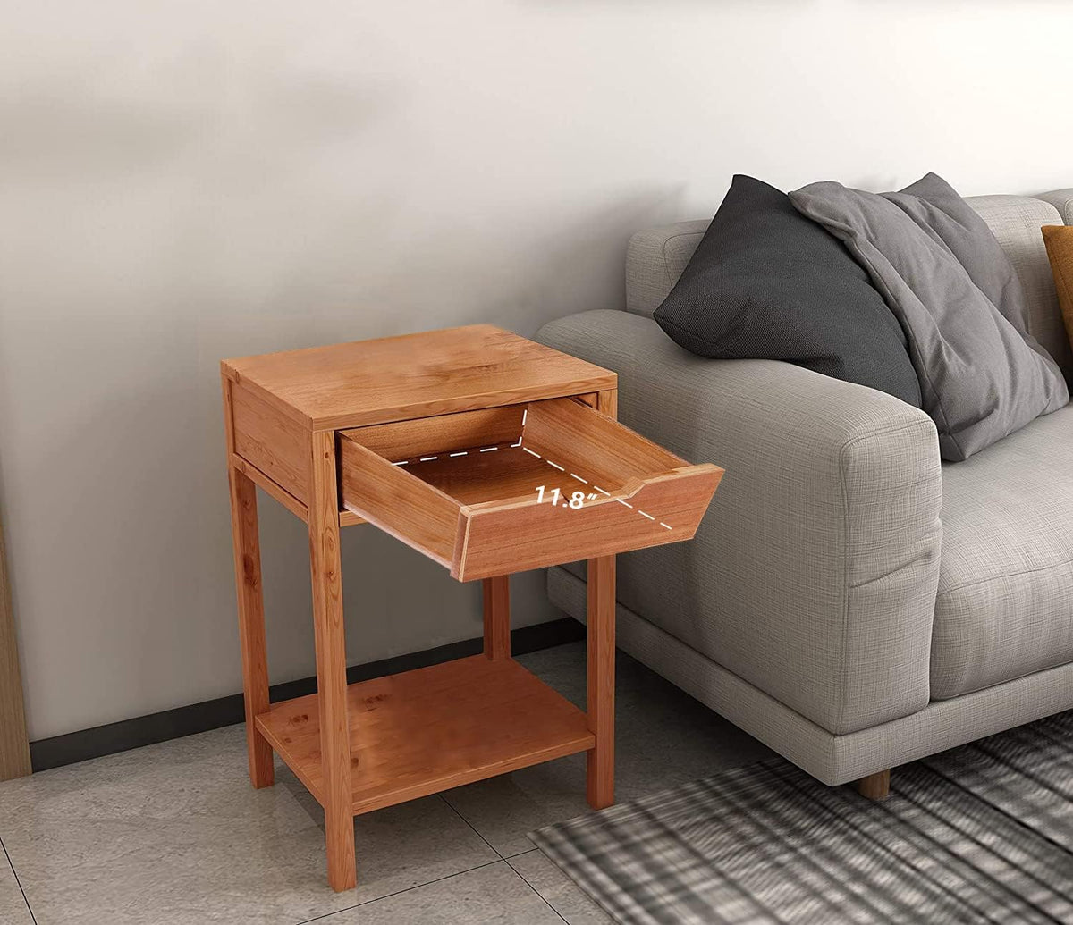 Nightstand with Drawers S1093