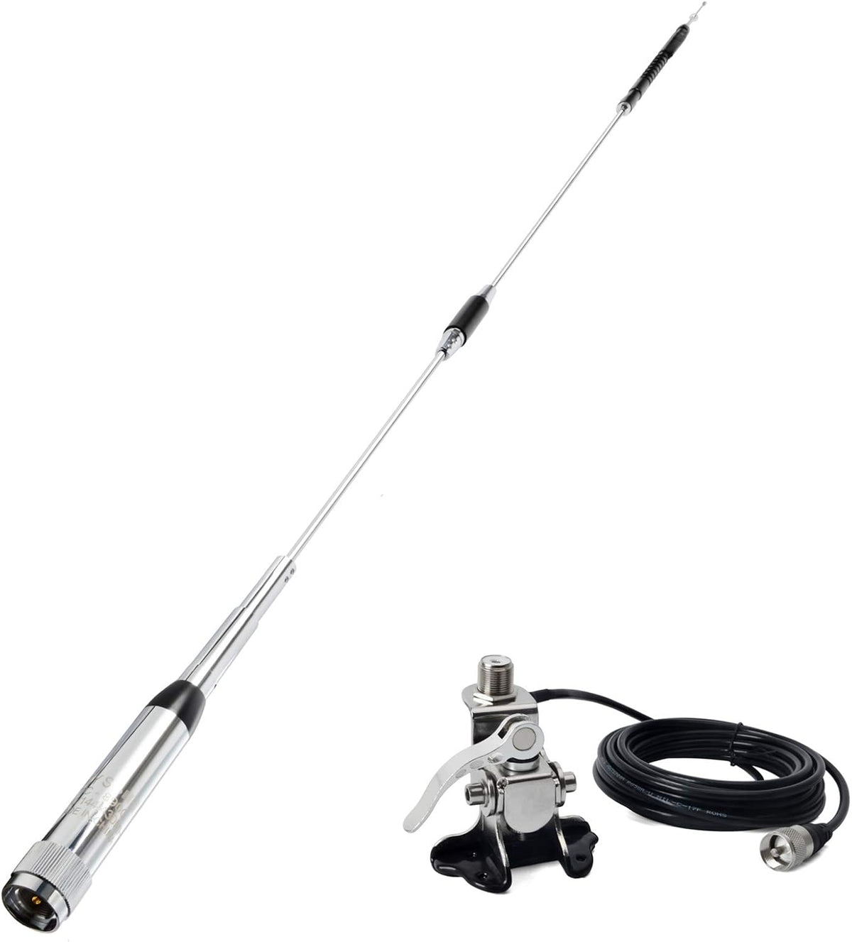 Quad Band Mobile Radio Antenna with Clip and 5m Cable K86725