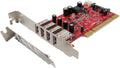 USB 3.0 4-Port Low Profile PCI Host Adapter Card T543