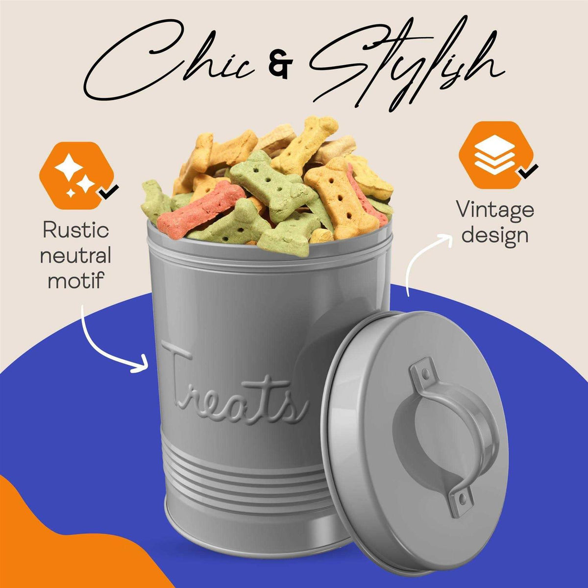 Pet Treats Storage Canister M3706