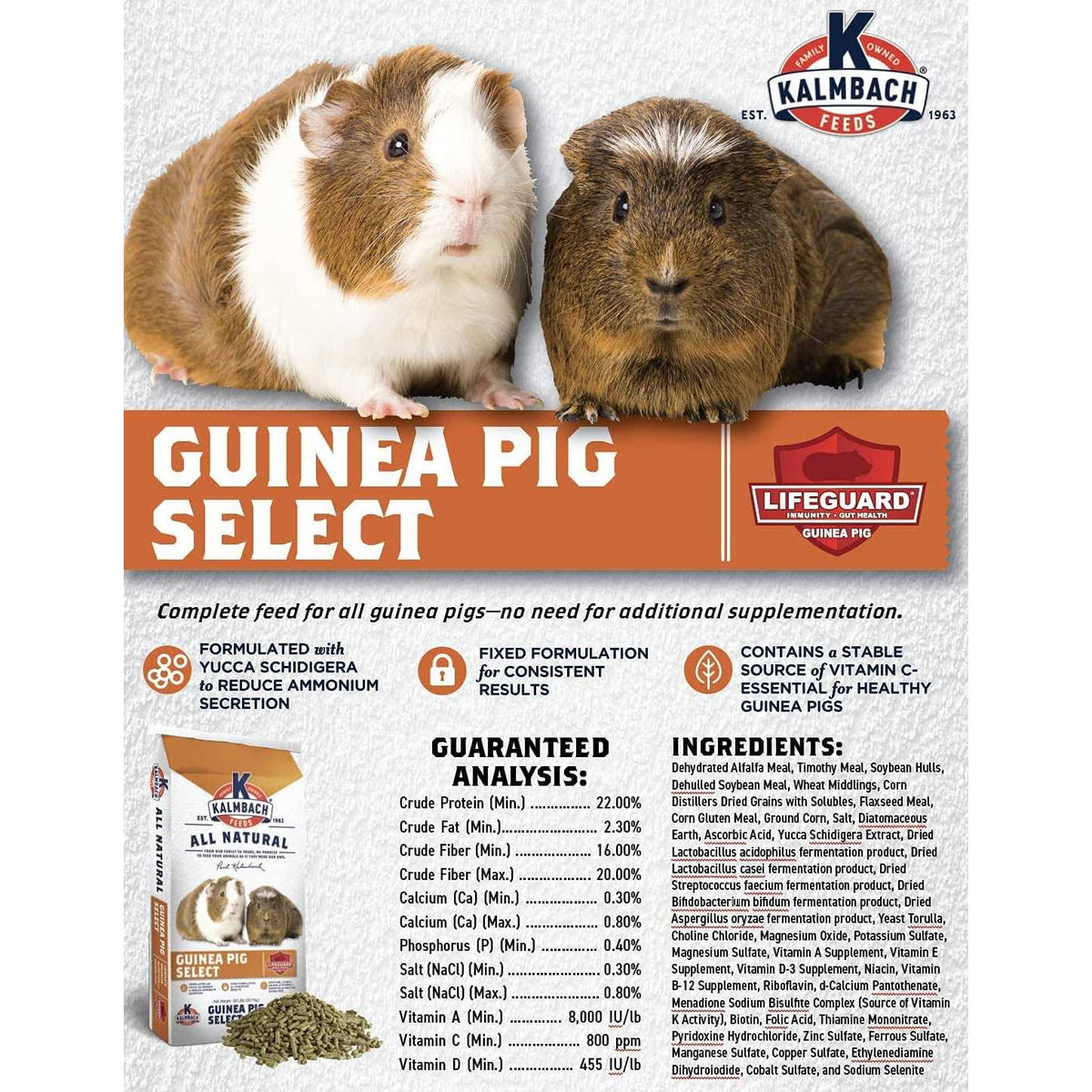 All Natural Guinea Pig Food E5652