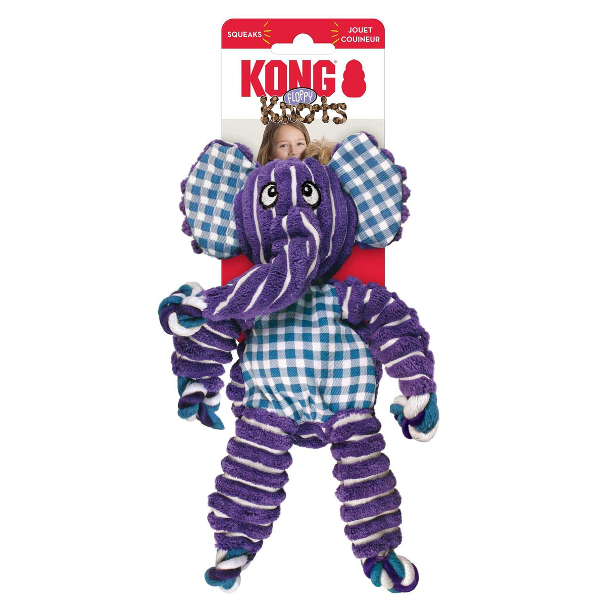 Knots Hippo Dog Toy L86044