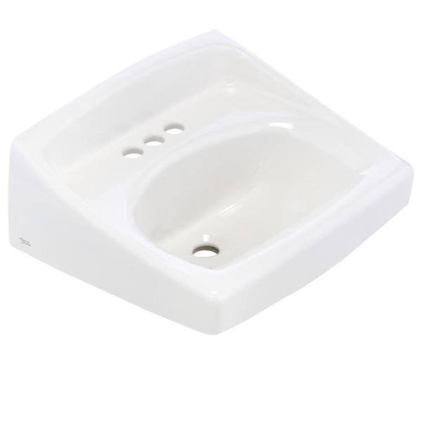 White Wall-Mount Sink P53282
