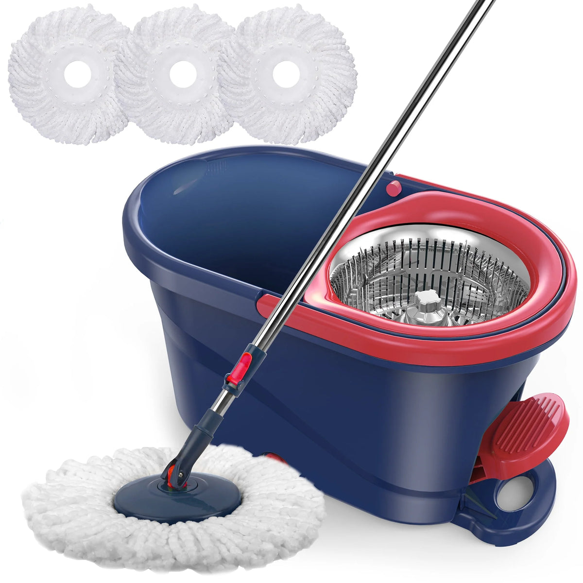 Green Spin Mop and Bucket with Wringer Set B215