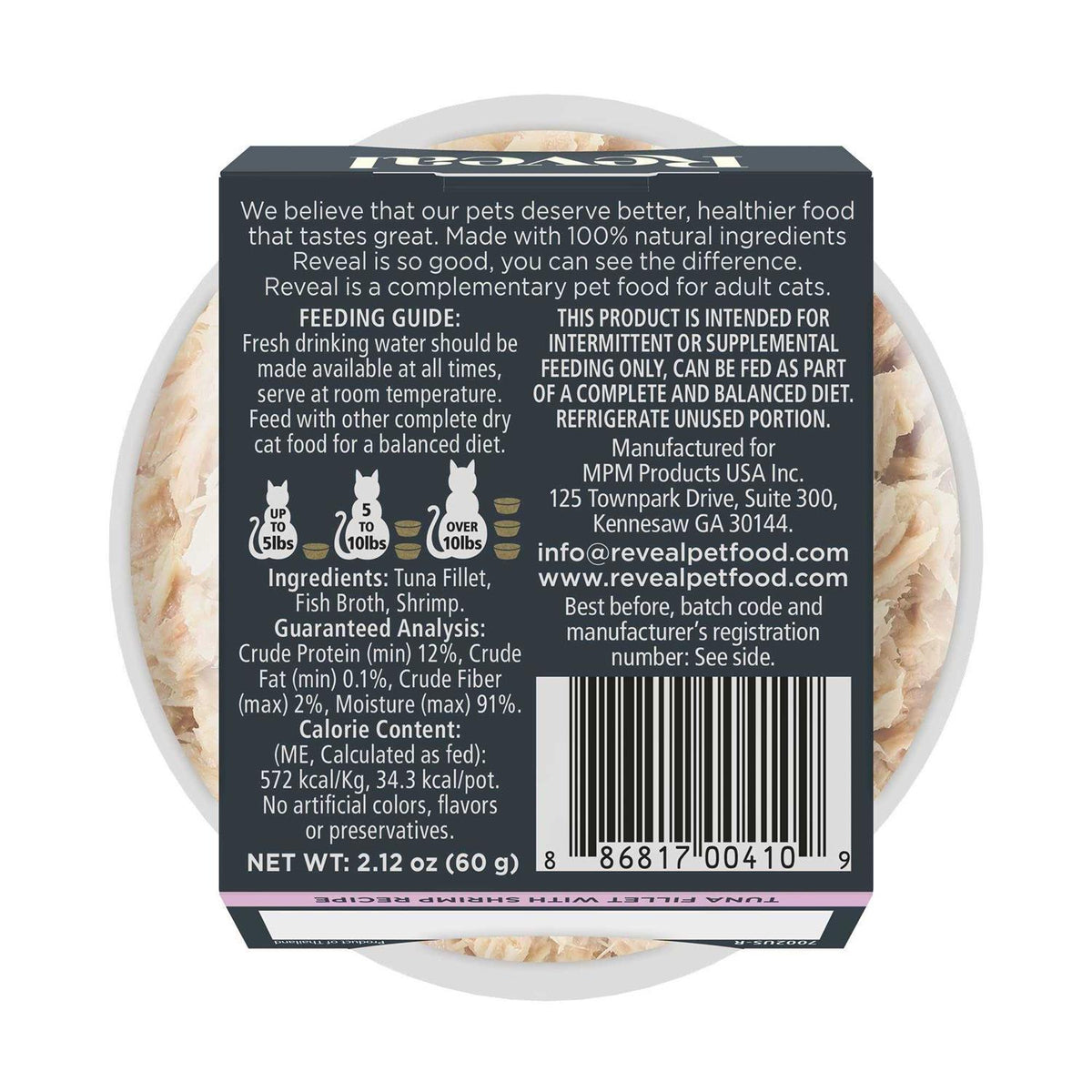 Wet Cat Food Tuna Fillet with Sea Bream in Broth P1437