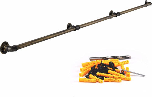 10FT Matte Black Metal Stair Handrail M504510