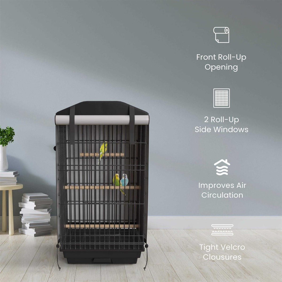 Blackout Bird Cage Cover 51 inch x 38 inch x 23.5 inch Q205275