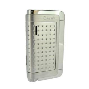 Brushed and Polished Chrome Plated Single Jet Flame Lighter V545