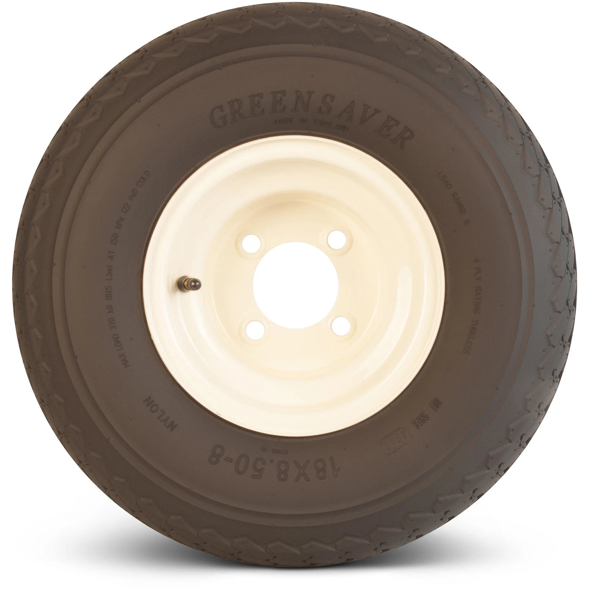 8.50-8 Golf Cart Tire and Wheel 4 lug Almond Color Wheel Z187860