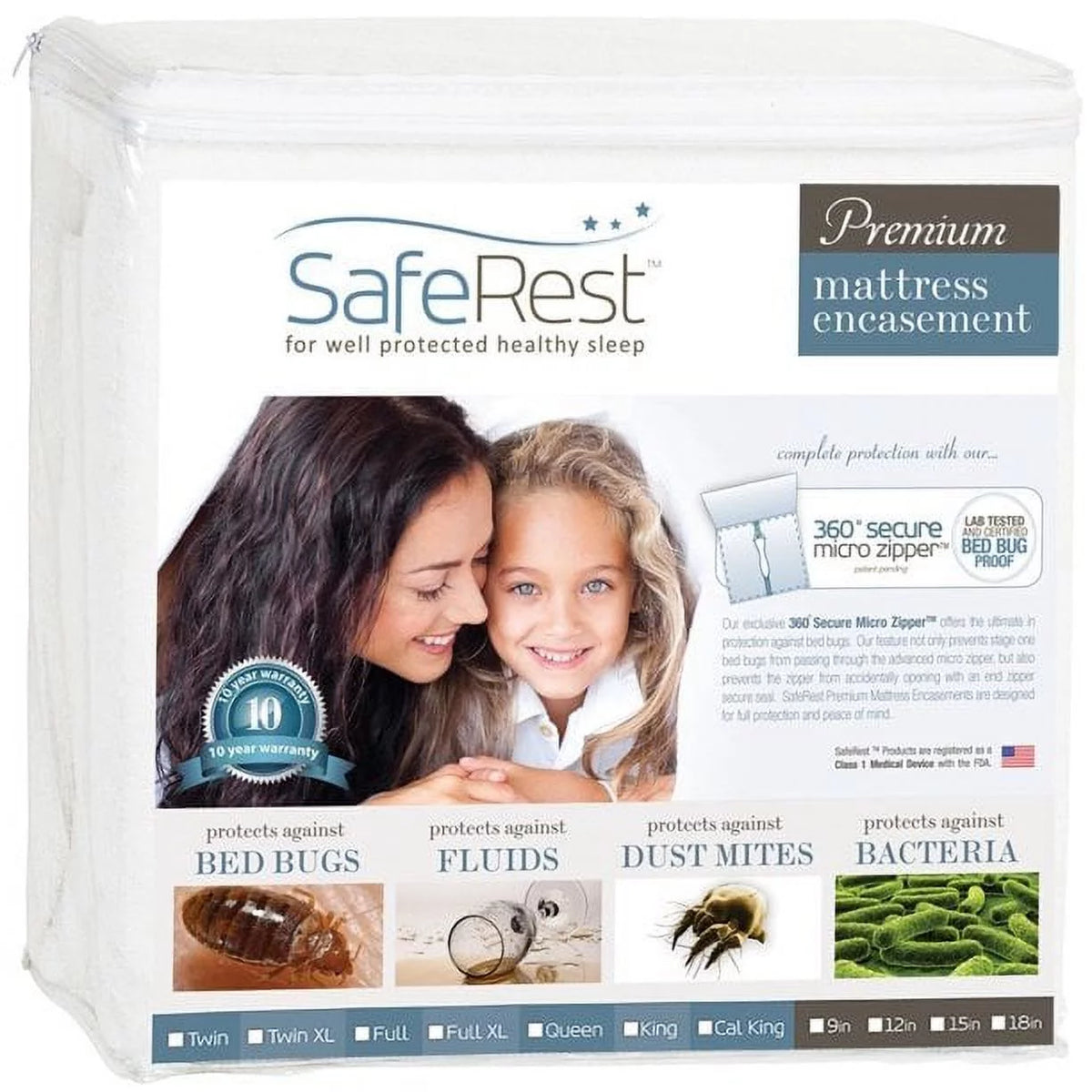 Twin XL Waterproof Mattress Encasement U50690