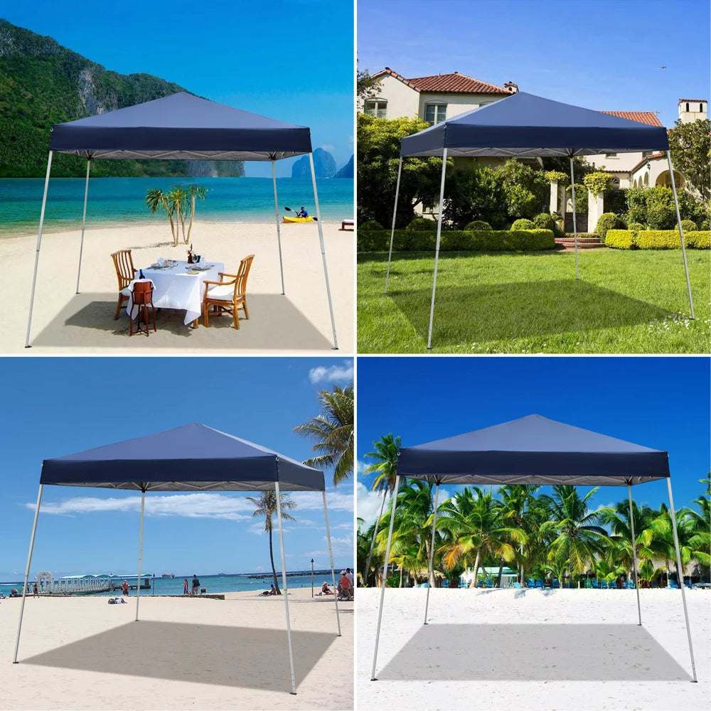 10 x 10FT Waterproof Oxford Pop Up Canopy Tent with Carry Bag L139