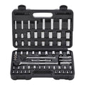 1/4 in., 3/8 in., and 1/2 in. Drive SAE and Metric Socket Set, 64-Piece M598252