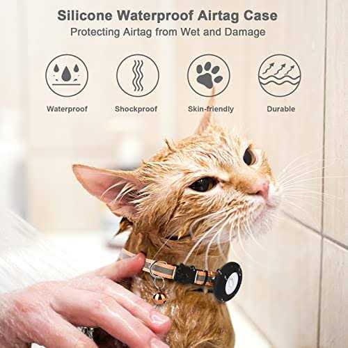 Airtag Cat Collar with Bell and Safety Buckle U9843