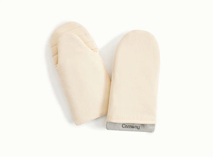 Cream Oven Mitts I8047