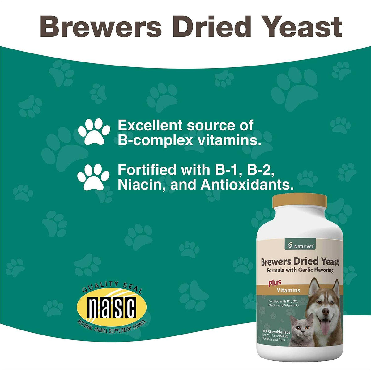 Brewer's Yeast with Garlic 1000 Tablets D5714