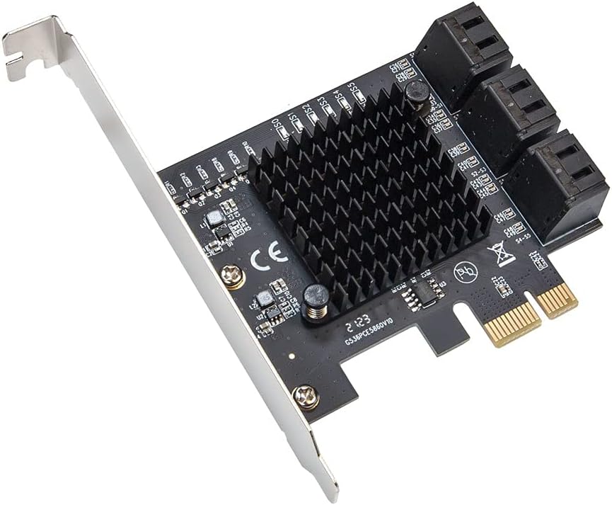 10 Port SATA III to PCIe 3.0 x1 Expansion Card A68501