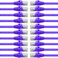 Cat6 Ethernet Cable 3 ft 20-Pack Purple C541