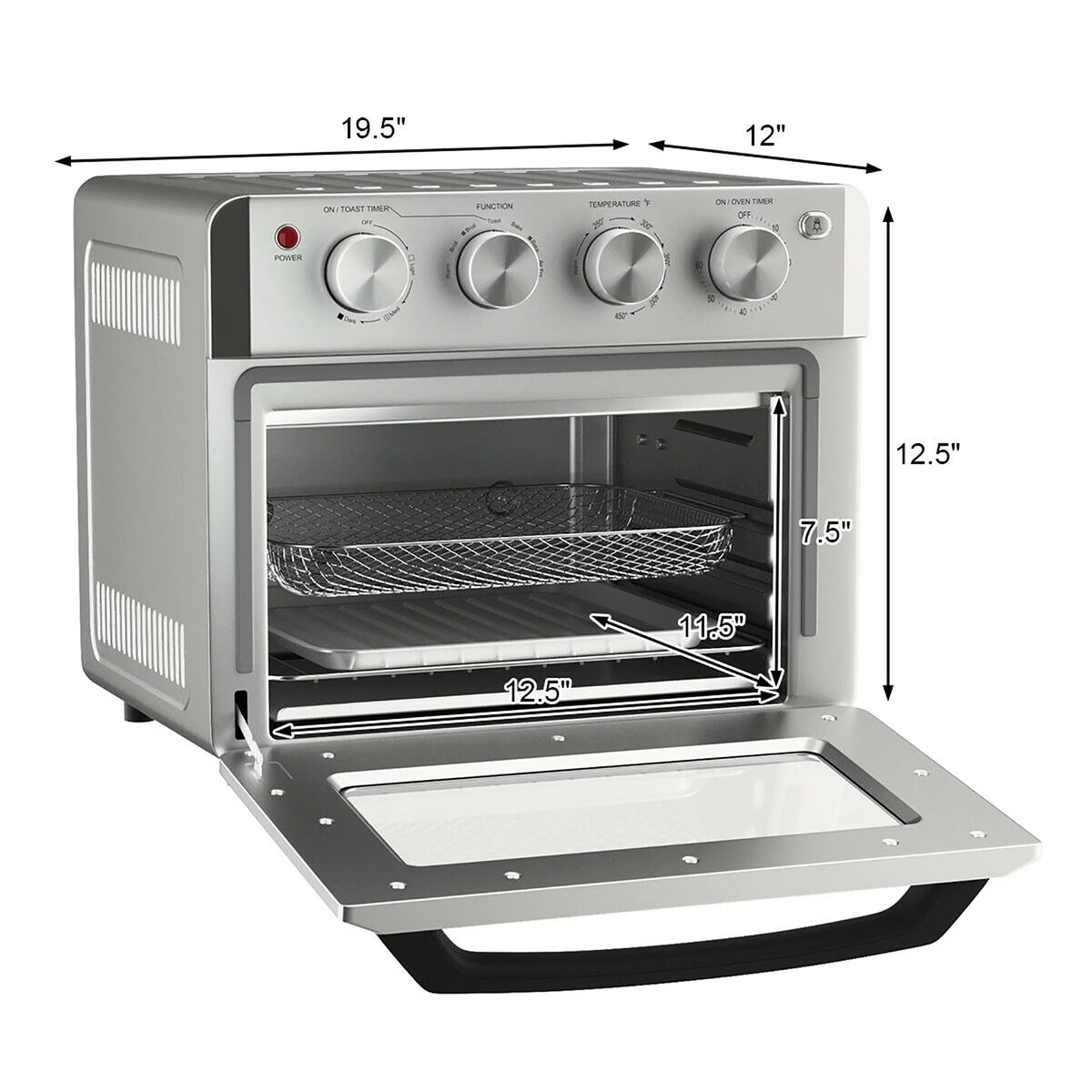 7-in-1 Air Fryer Toaster Oven 19 QT J1313