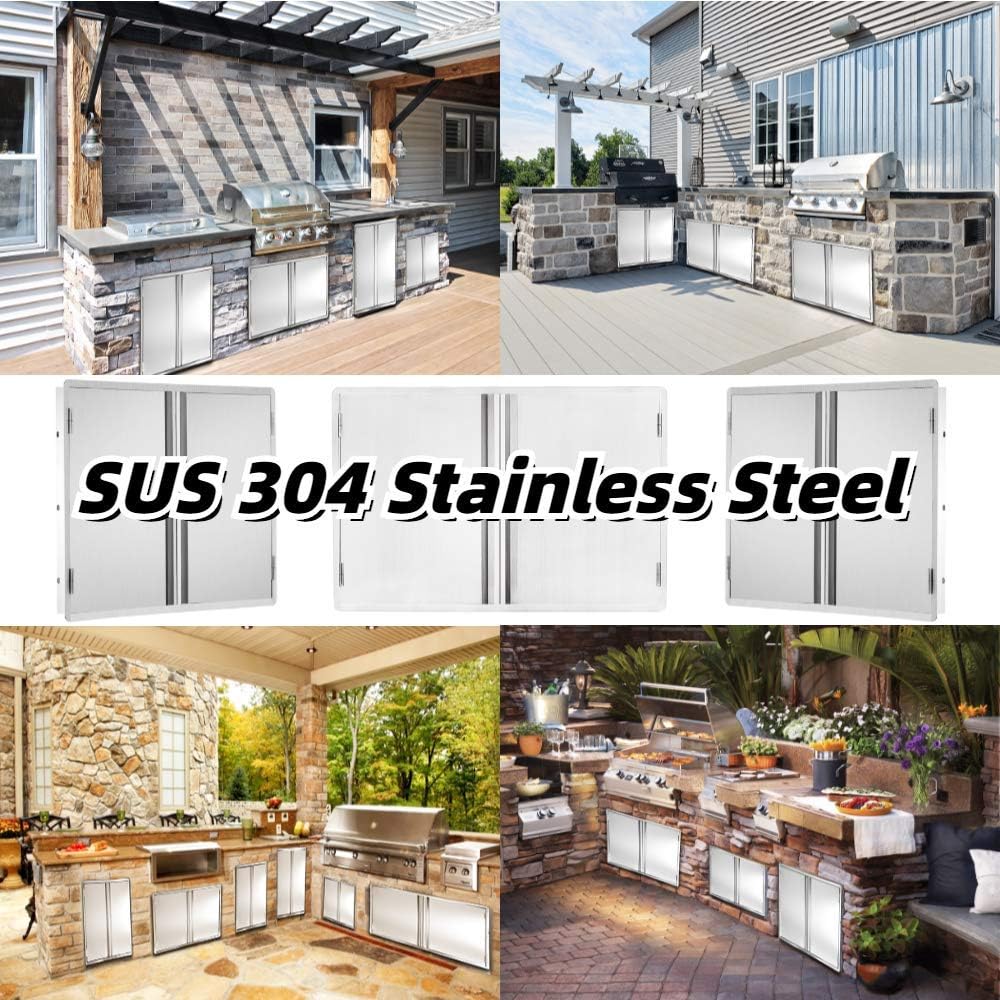 Stainless Steel Outdoor Kitchen Doors I20872