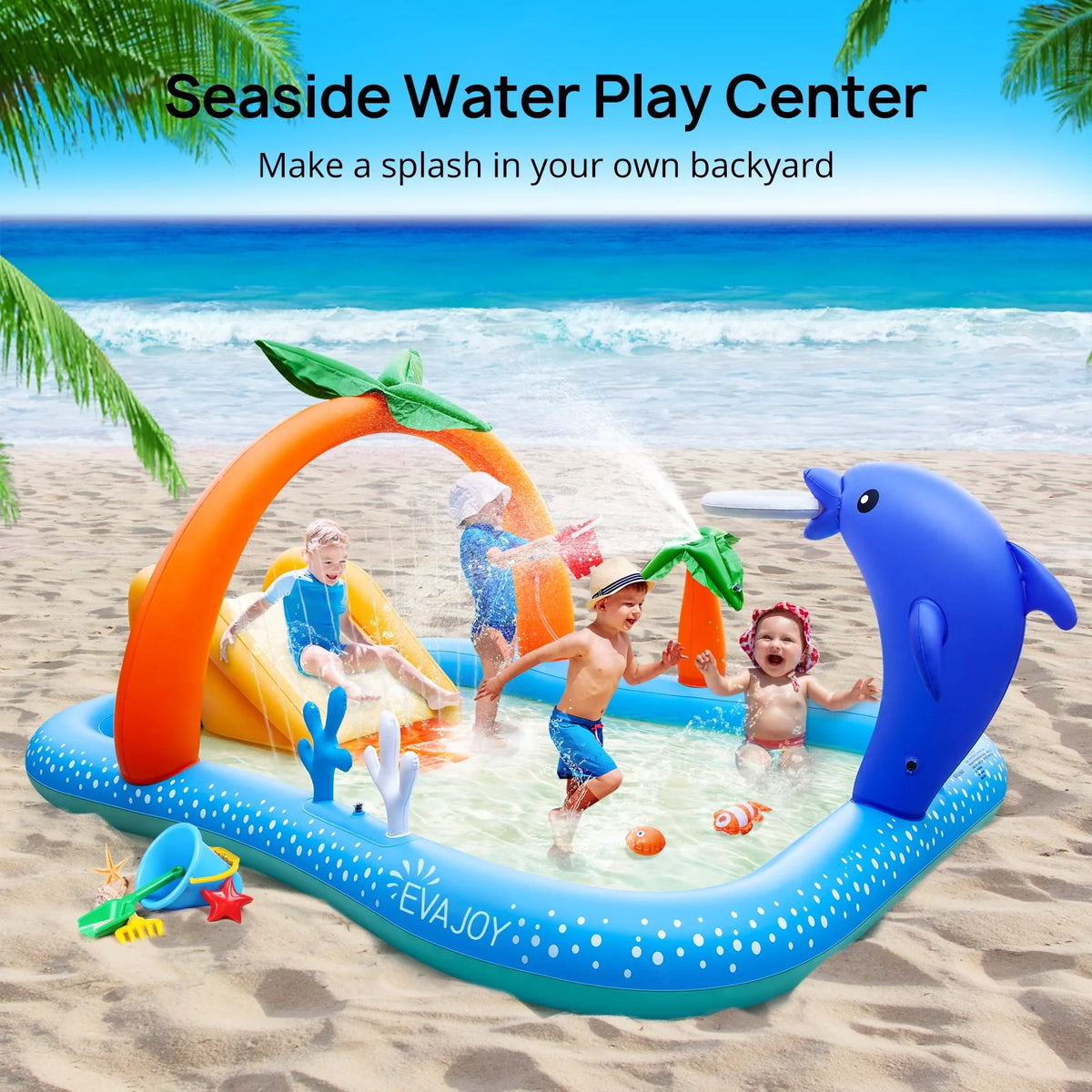 Inflatable Rectangular Swimming Pool E3441