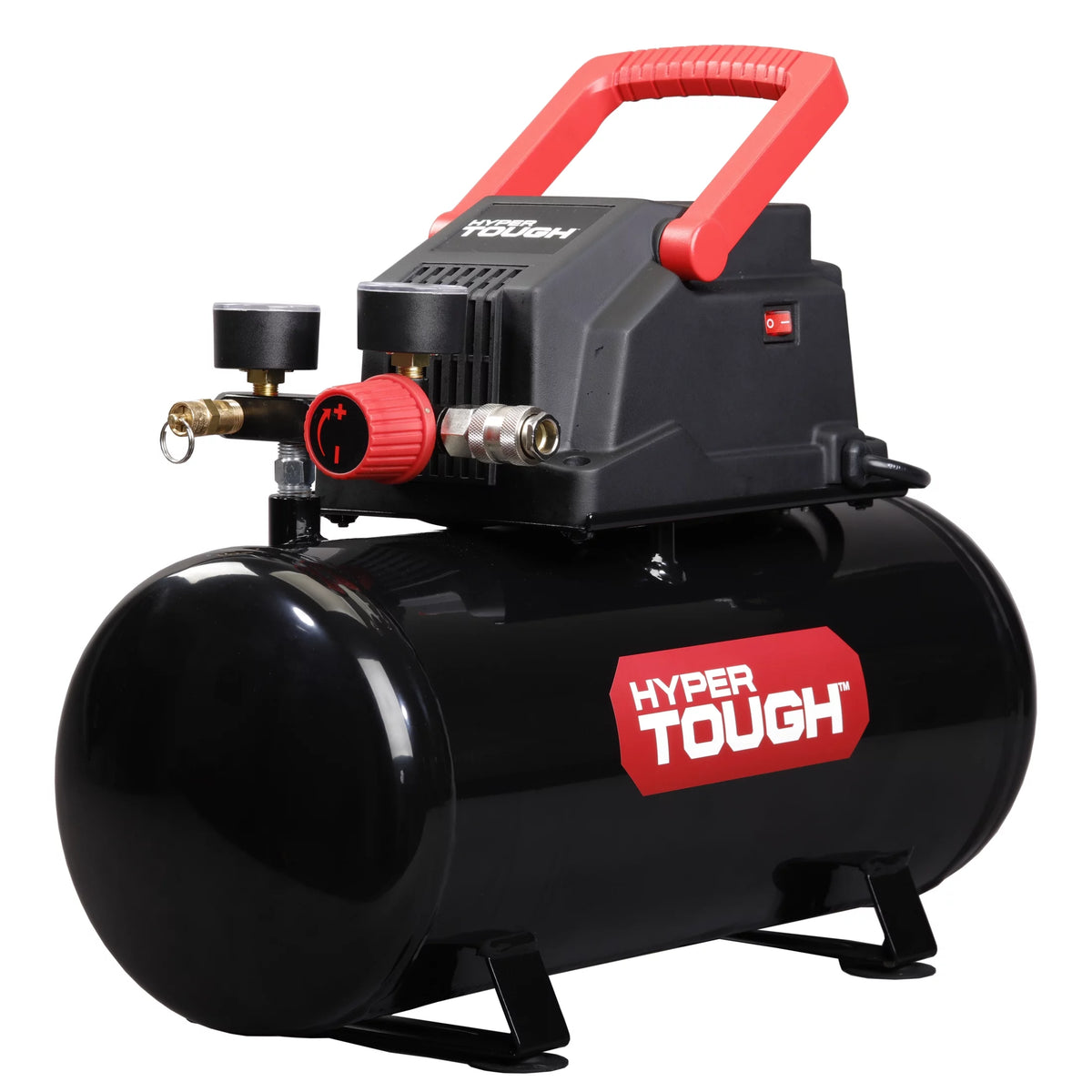 3 Gallon Oil-free Portable Air Compressor with Hose & Inflation Accessory Kit, 100 PSI B742