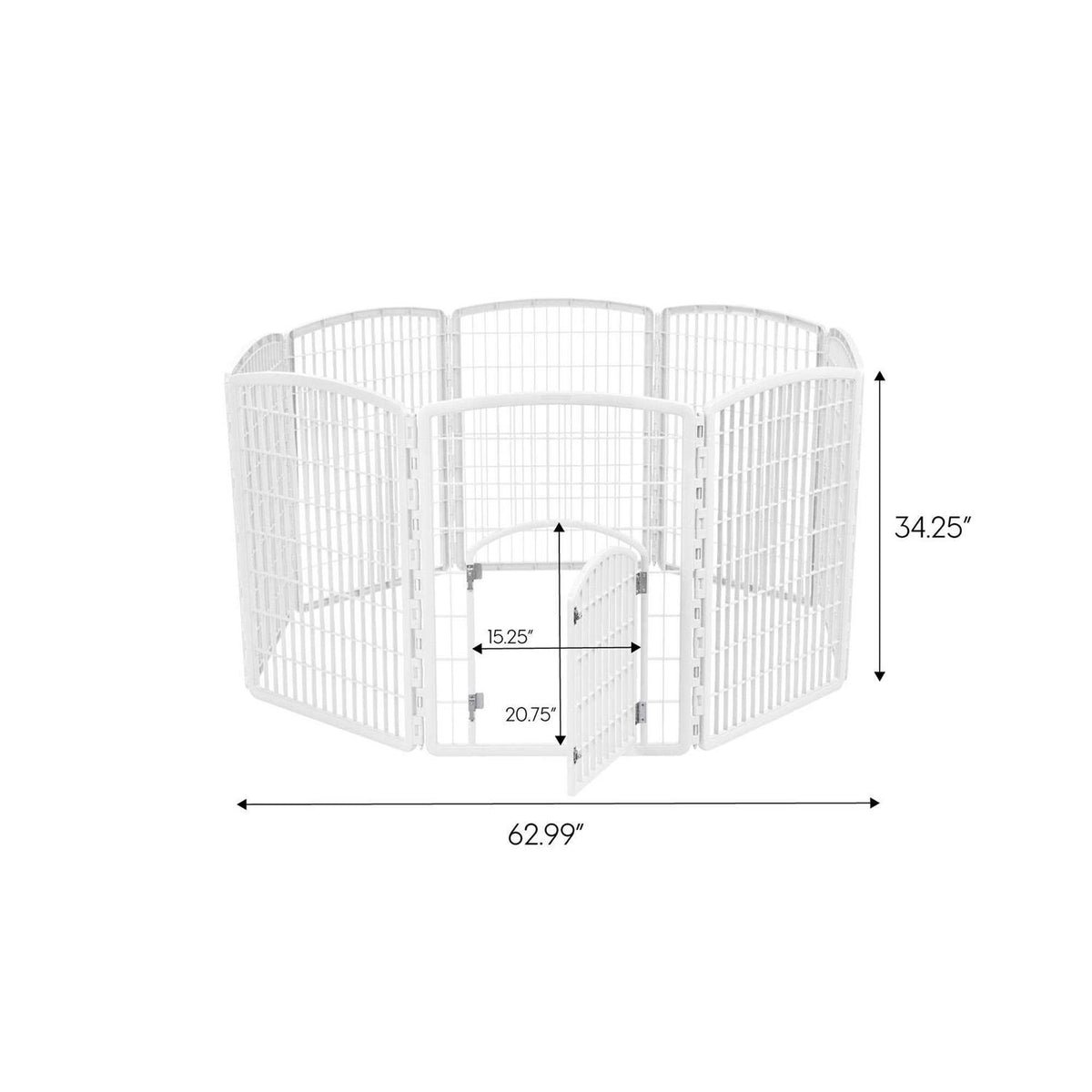 8-Panel Pet Playpen with Door V576124