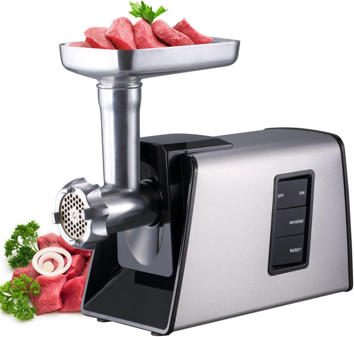 Heavy Duty Electric Meat Grinder and Sausage Stuffer 1000W with Stainless Steel Blade E829581