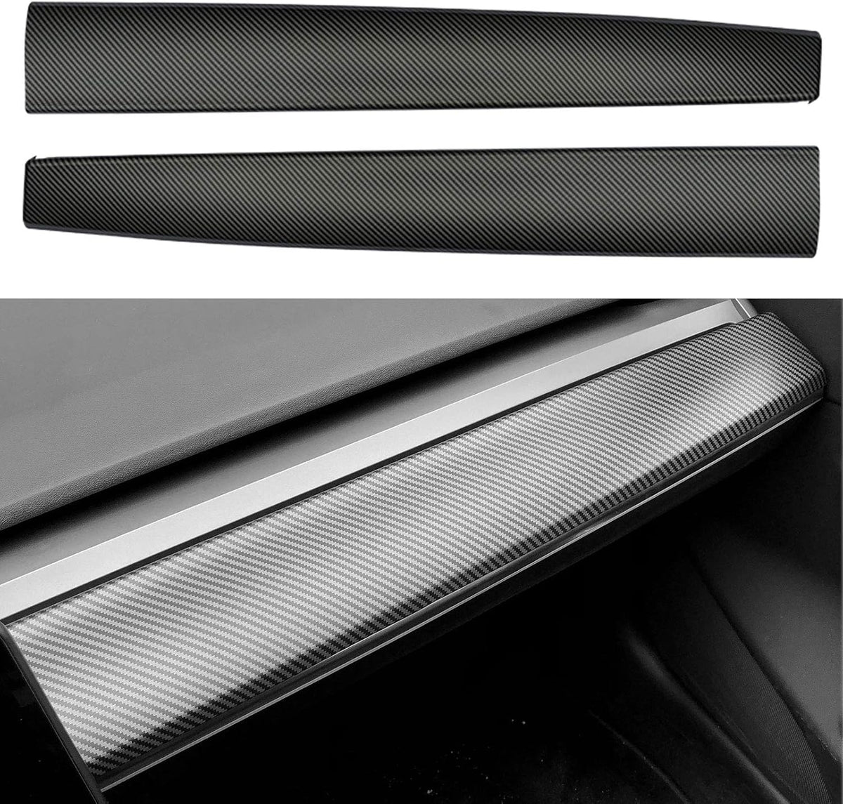 Carbon Fiber Pattern ABS Plastic Dashboard Cover A2112