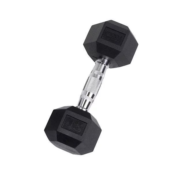 Rubber Hex Dumbbell 2.5-30 lb N94805