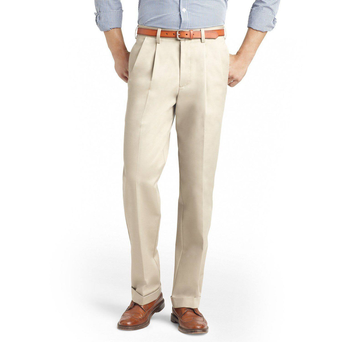 Pleated Wrinkle-Free Chino Pant S71537