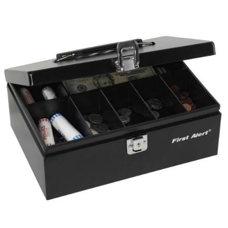 Steel Cash Box .19 Cubic ft Black T163