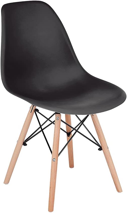 Black Plastic Shell Dining Chair Set of 1 X553