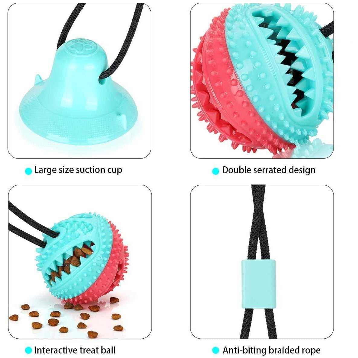 Dog Toys for Aggressive Chewers, Interactive Tug of War Toys O24554