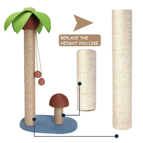 4 Pack Natural Sisal Rope Cat Scratching Post Replacement E369