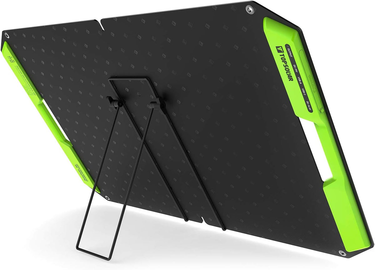 60W Foldable Portable Solar Panel Charger Kit with Dual USB Ports U7418