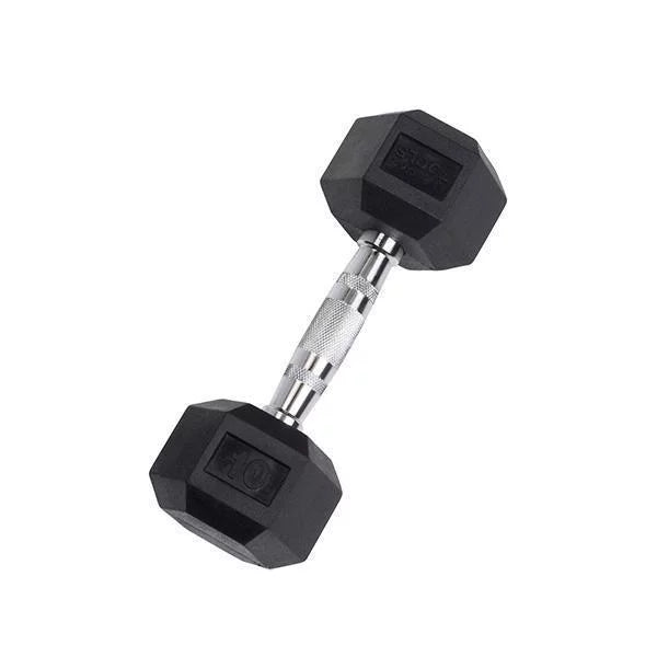 Rubber Hex Dumbbell 2.5-30 lb N94805
